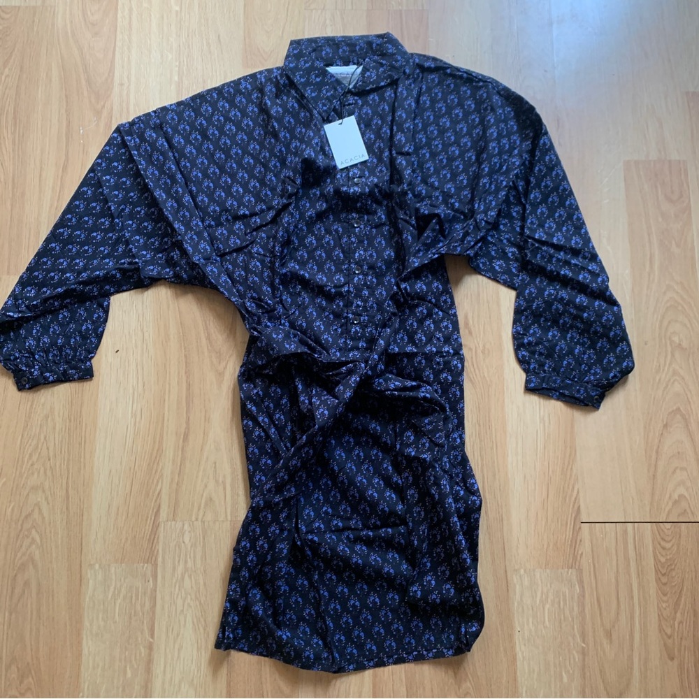 ACACIA SWIMWEAR MONTY dress summer in WISTERIA print . Size S M NWT